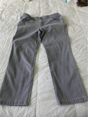 Additions by Chico's Women's Gray Denim Jeans Size 2.5 Short Straight Leg - K5
